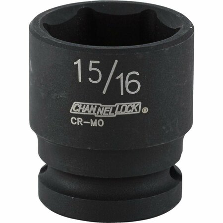 CHANNELLOCK 1/2 In. Drive 15/16 In. 6-Point Shallow Standard Impact Socket 313246